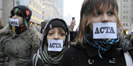 Protestations contre le traité ACTA